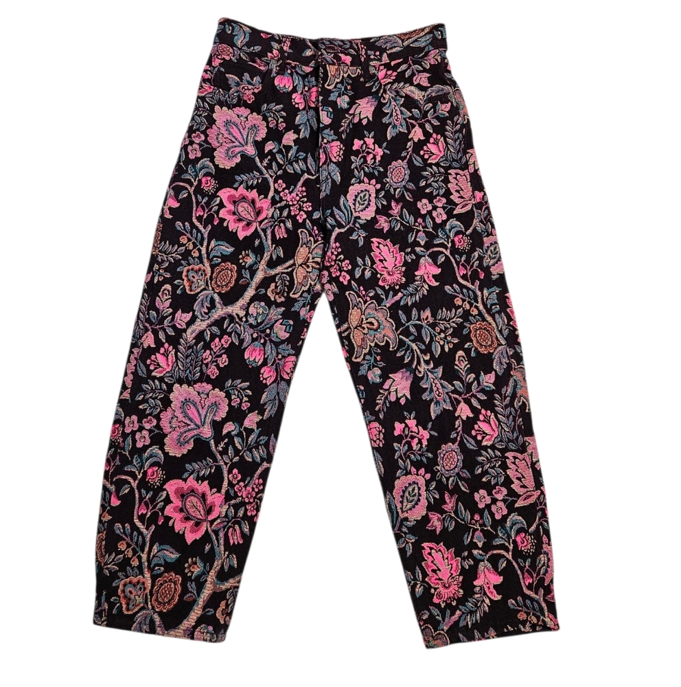 Levi's Made & Crafted Floral Tapestry Barrel Crop Pants, 26